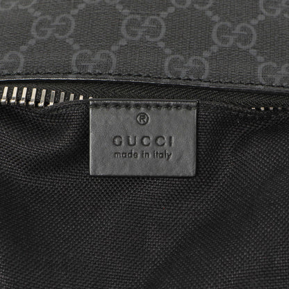 Exclusive Gucci GG Supreme Monogram Web Small Flat Messenger Bag — Lifestyle View