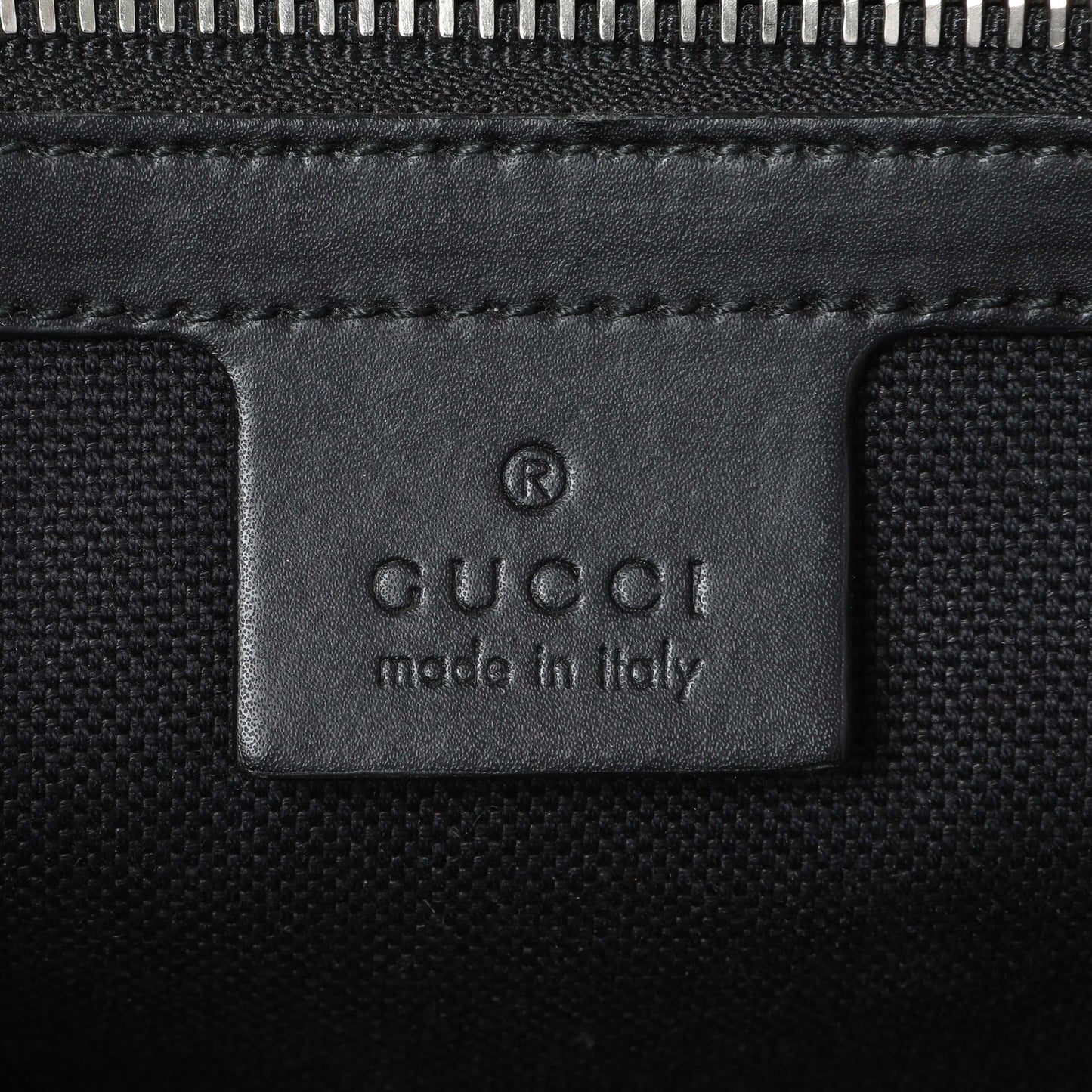Exclusive Gucci Black GG Supreme Tigers Belt Bag — Detail View