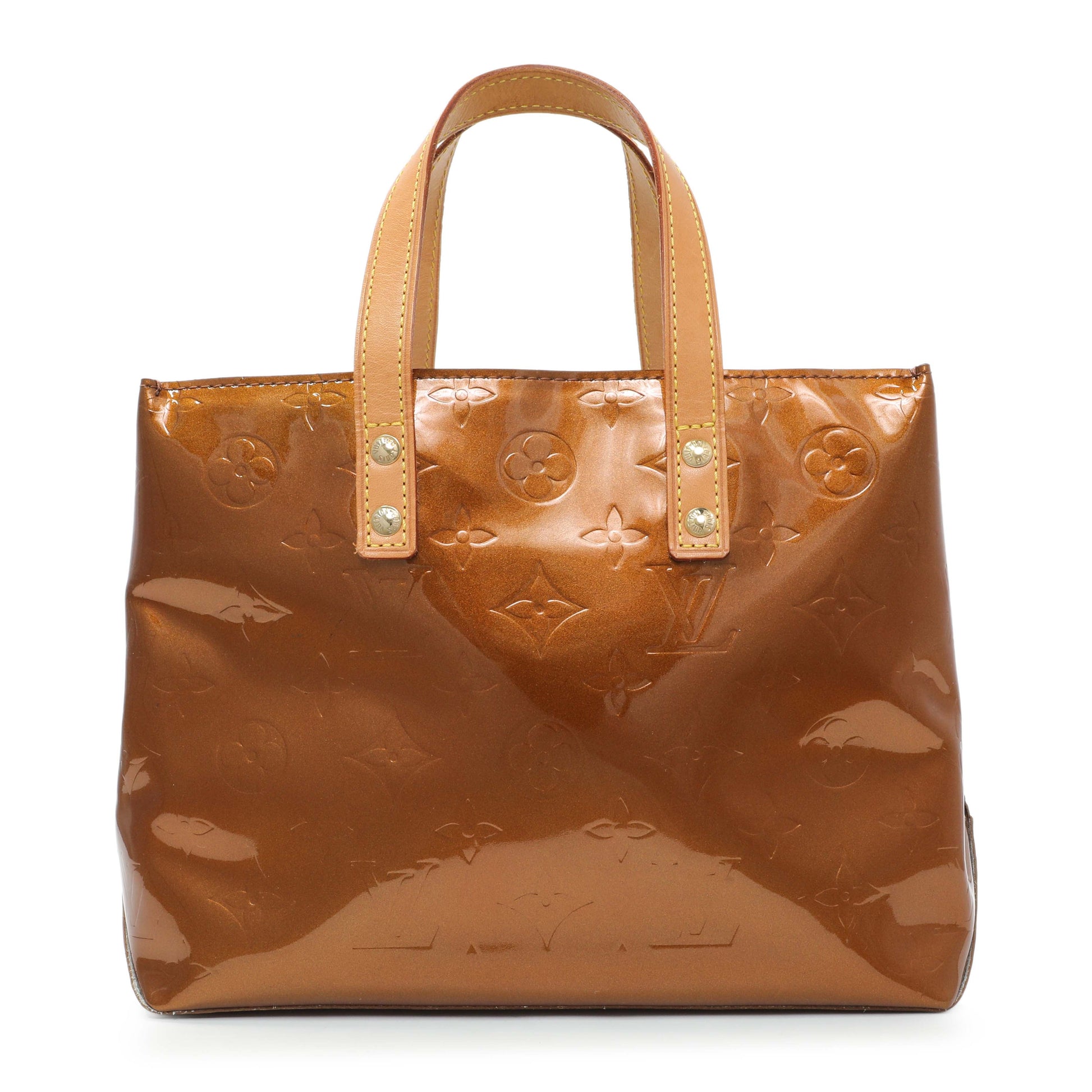 Exclusive Louis Vuitton Bronze Vernis Reade — Front View