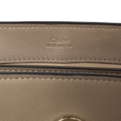 Exclusive Chloe Motty Grey Calfskin Mini Faye Day Shoulder Bag — Detail View