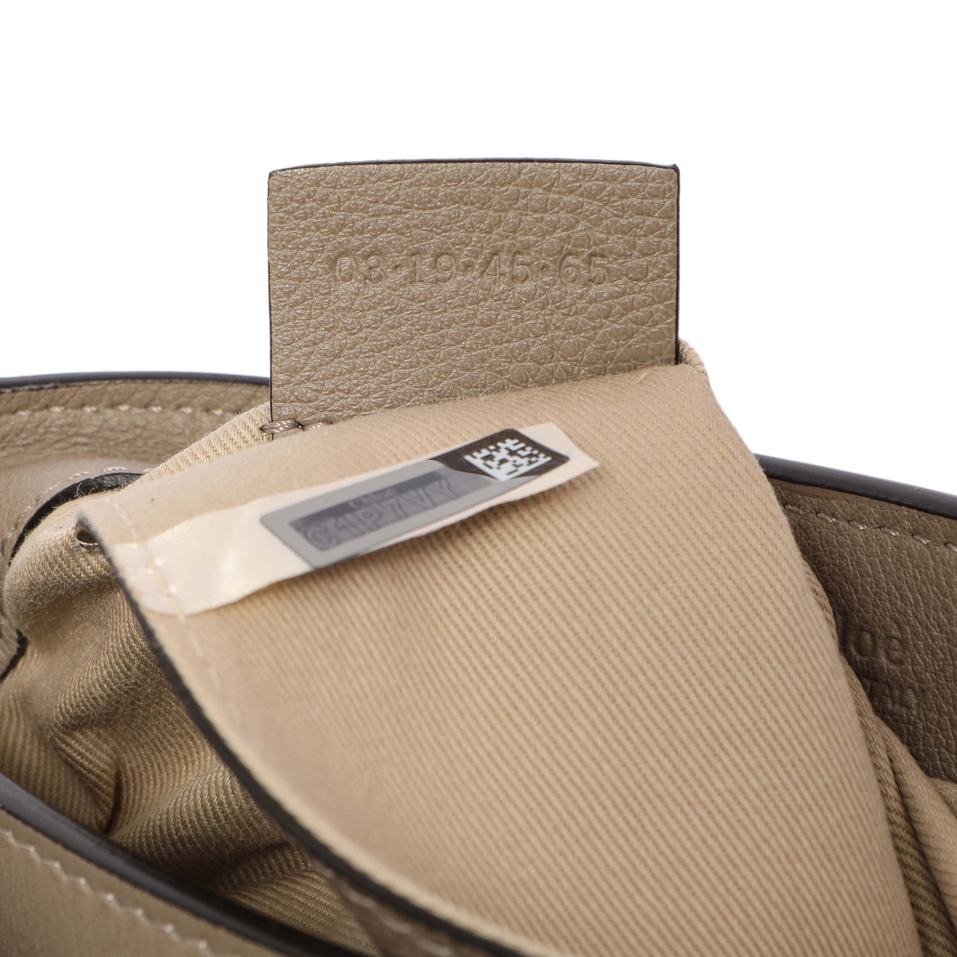 Exclusive Chloe Motty Grey Calfskin Mini Faye Day Shoulder Bag — Lifestyle View
