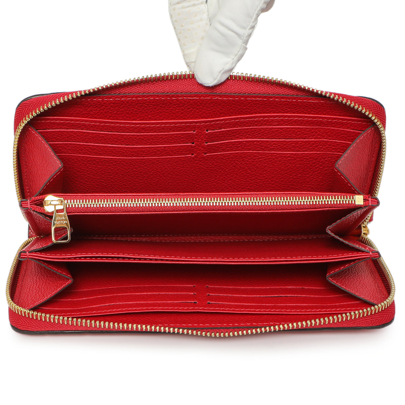 Exclusive Louis Vuitton Cherry Empreinte Zippy Wallet — Top View