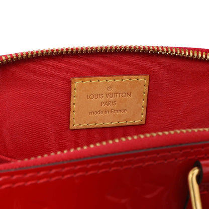 Exclusive Louis Vuitton Cherry Vernis Alma BB — Detail View