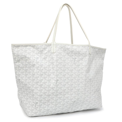 Exclusive Goyard White Goyardine Saint Louis GM — Detail View