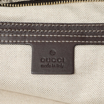 Exclusive Gucci GG Supreme Monogram Medium Flat Messenger Bag — Detail View
