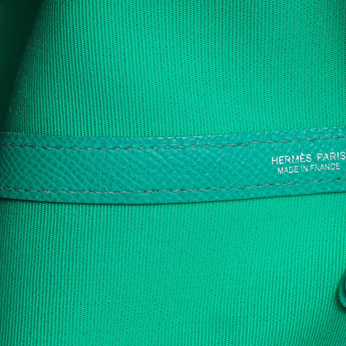 Exclusive Hermes Bleu Azteque Menthe Toile Officier Epsom Garden Party 30 TPM — Alternate View 10