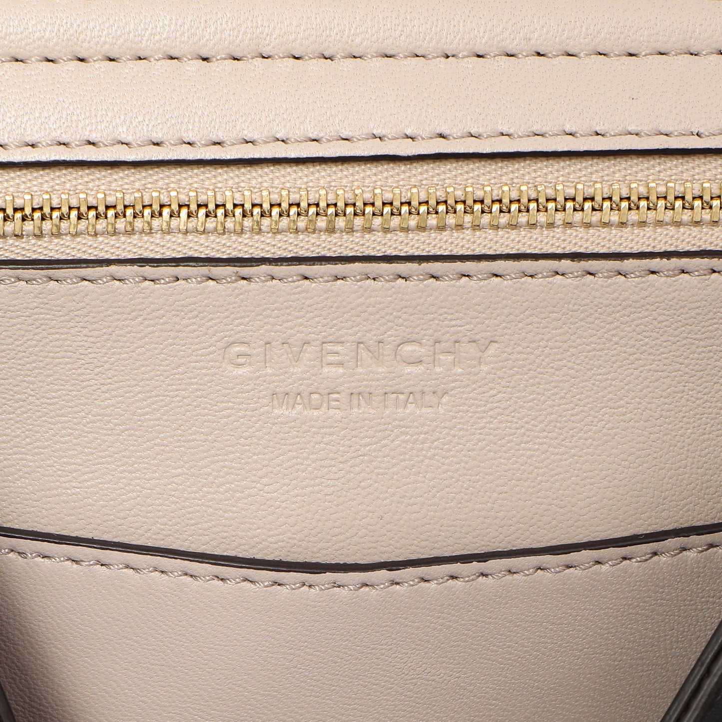 Exclusive Givenchy Storm Grey Calfskin Small Mystic Shoulder Bag — Detail View