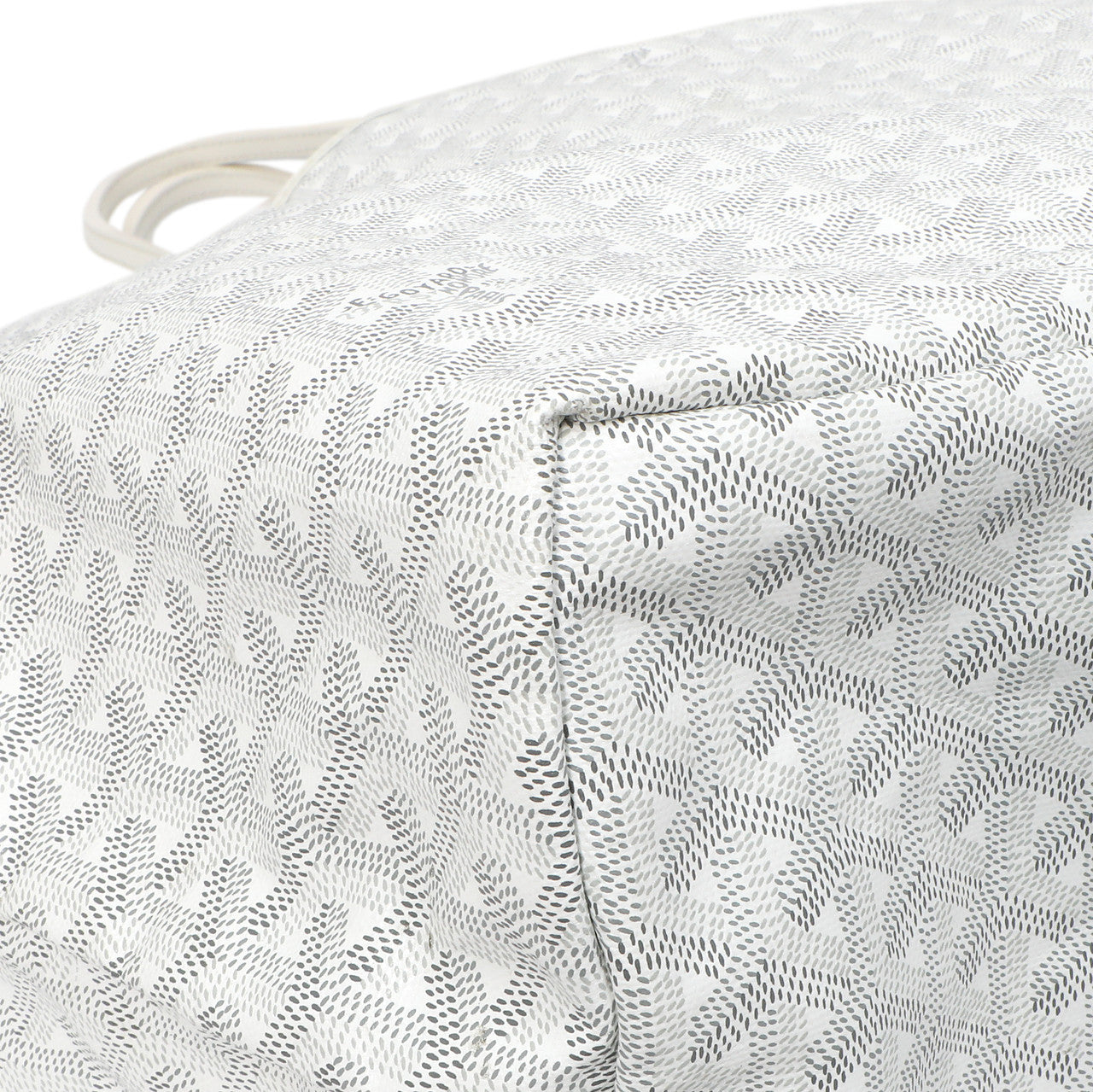 Exclusive Goyard White Goyardine Saint Louis GM — Top View