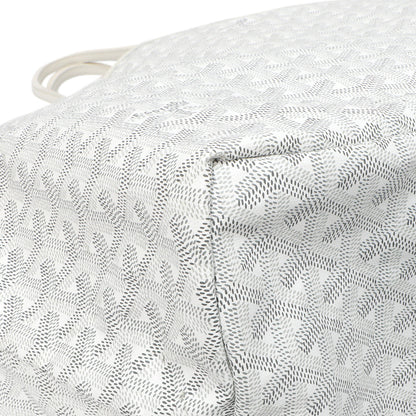 Exclusive Goyard White Goyardine Saint Louis GM — Top View