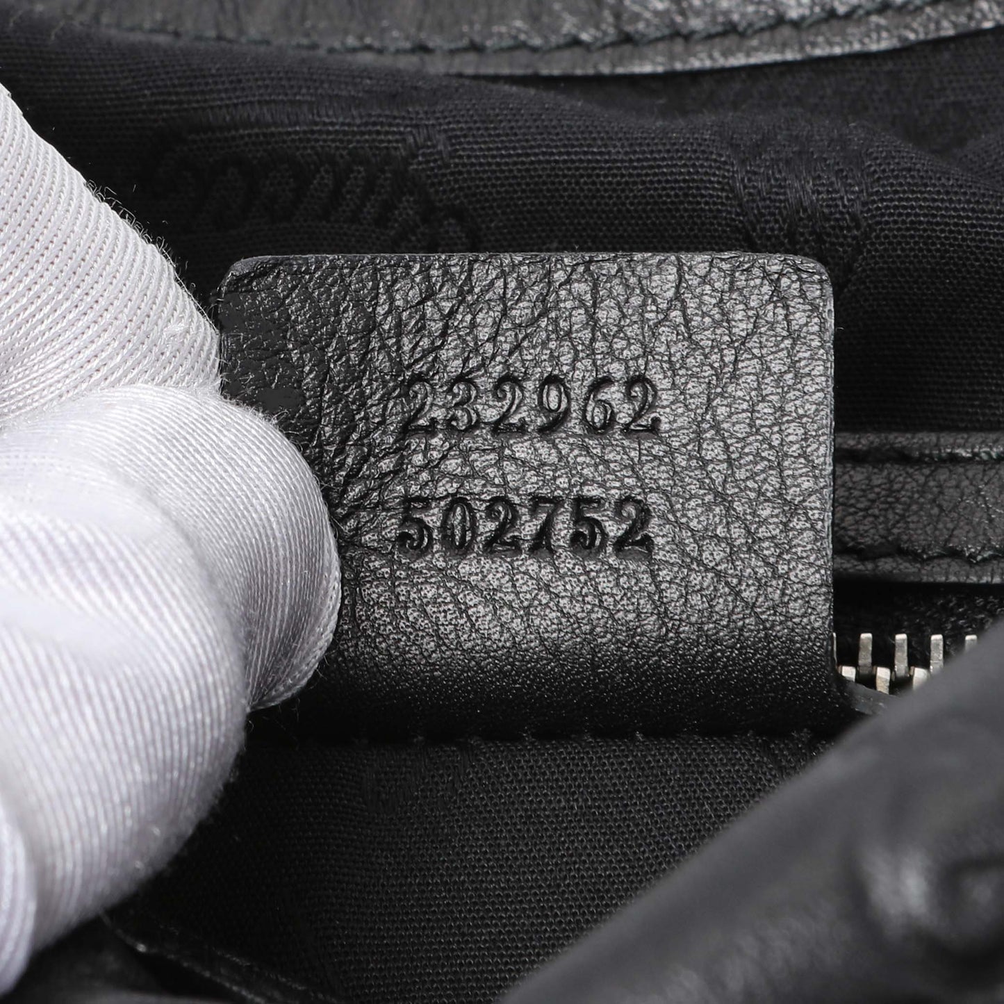 Exclusive Gucci Black Guccissima Twins Hobo Medium — Lifestyle View