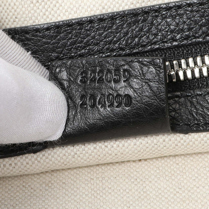 Exclusive Gucci Black Pebbled Calfskin Medium Soho Messenger Bag — Alternate View 10