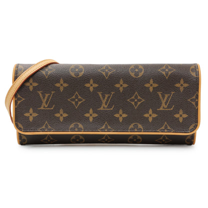 Exclusive Louis Vuitton Monogram Pochette Twin GM — Front View