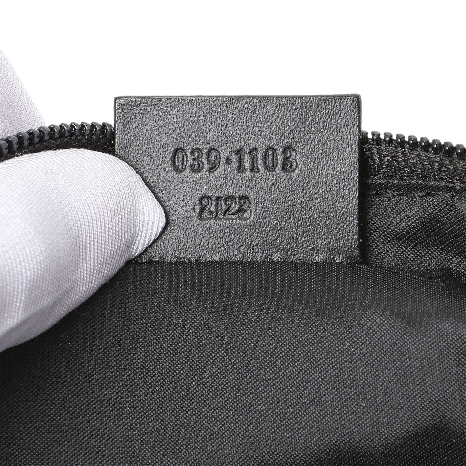 Exclusive Gucci Black Nylon Boat Pochette — Lifestyle View