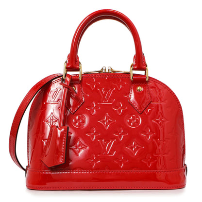 Exclusive Louis Vuitton Cherry Vernis Alma BB — Front View