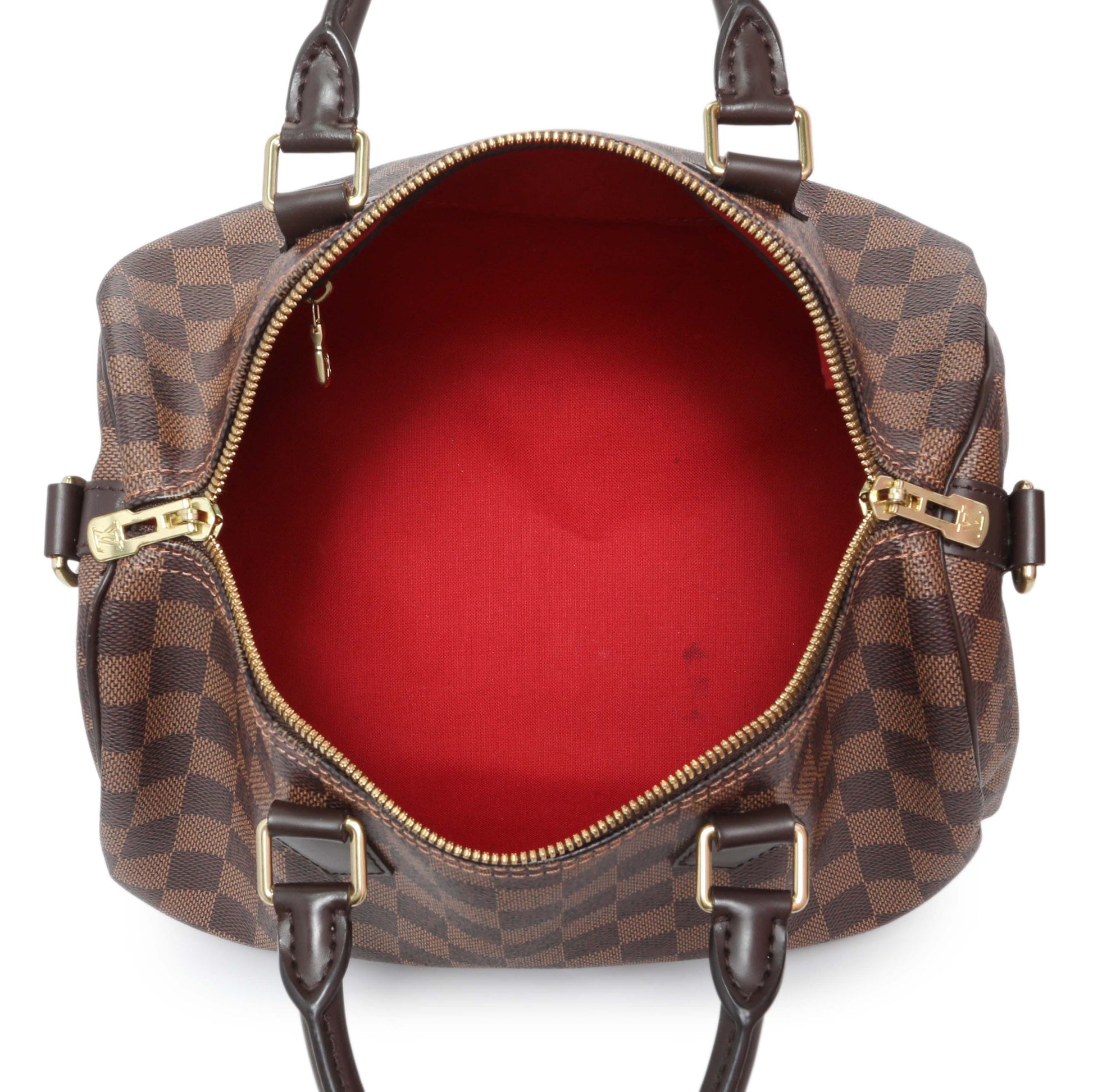 Exclusive Louis Vuitton Damier Ebene Speedy Bandouliere 30 — Alternate View 8