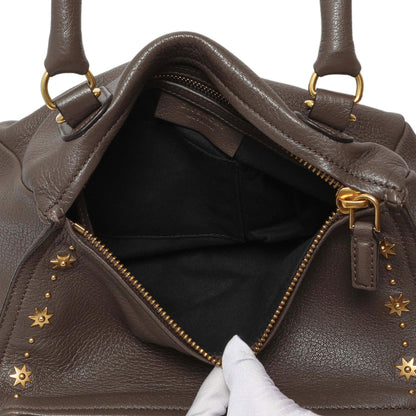 Exclusive Givenchy Brown Sugar Goatskin Studded Midnight Stars Small Pandora — Lifestyle View