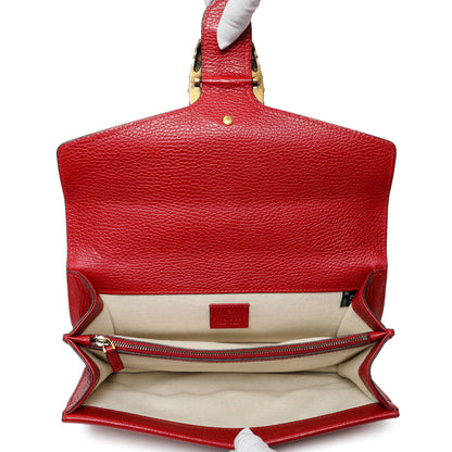 Exclusive Gucci Red Calfskin Small Dionysus Shoulder Bag — Top View