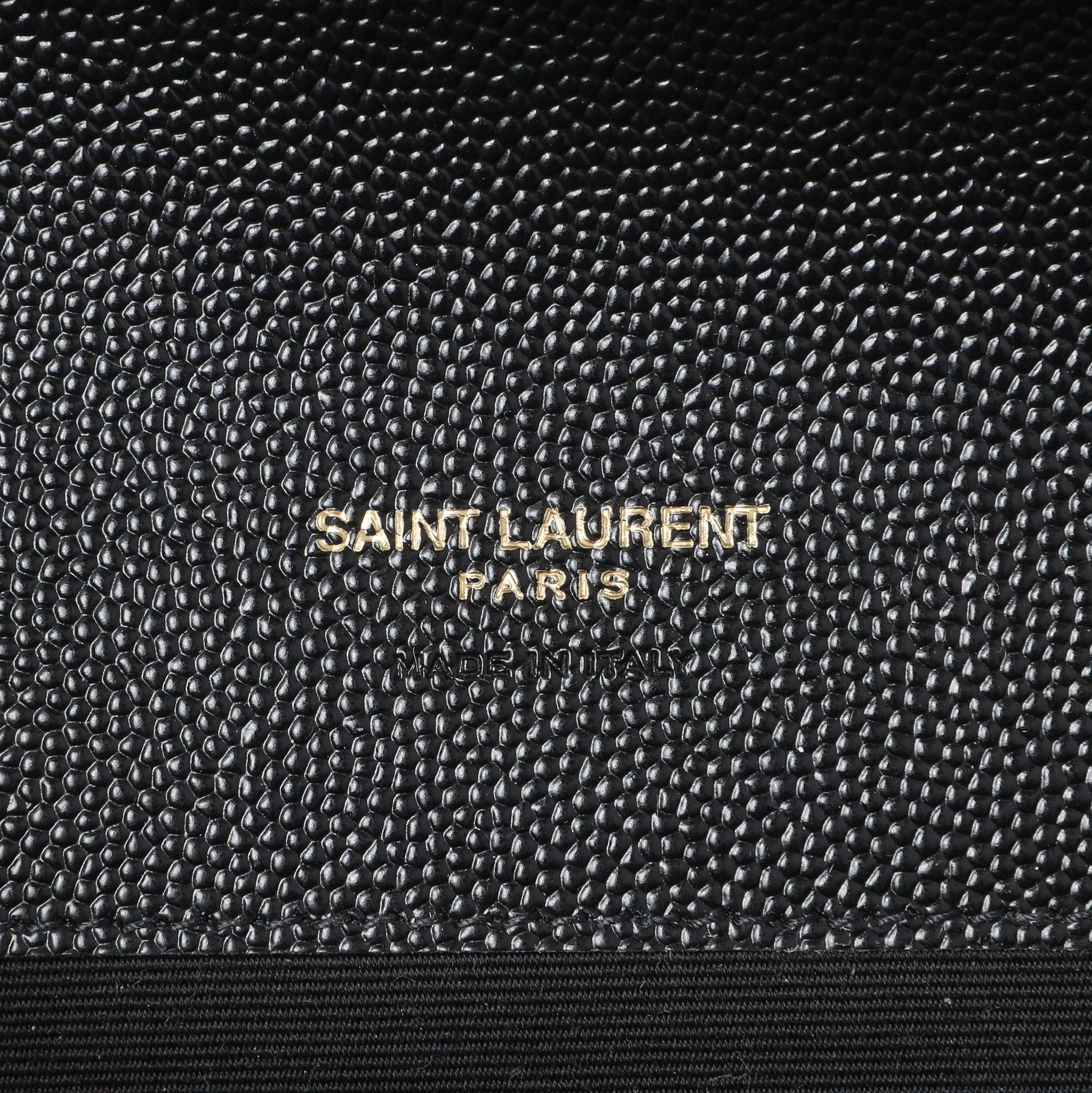 Exclusive Saint Laurent Grain De Poudre Matelasse Chevron Monogram Envelope Clutch — Detail View