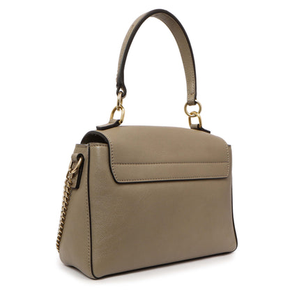 Exclusive Chloe Motty Grey Calfskin Mini Faye Day Shoulder Bag — Side View