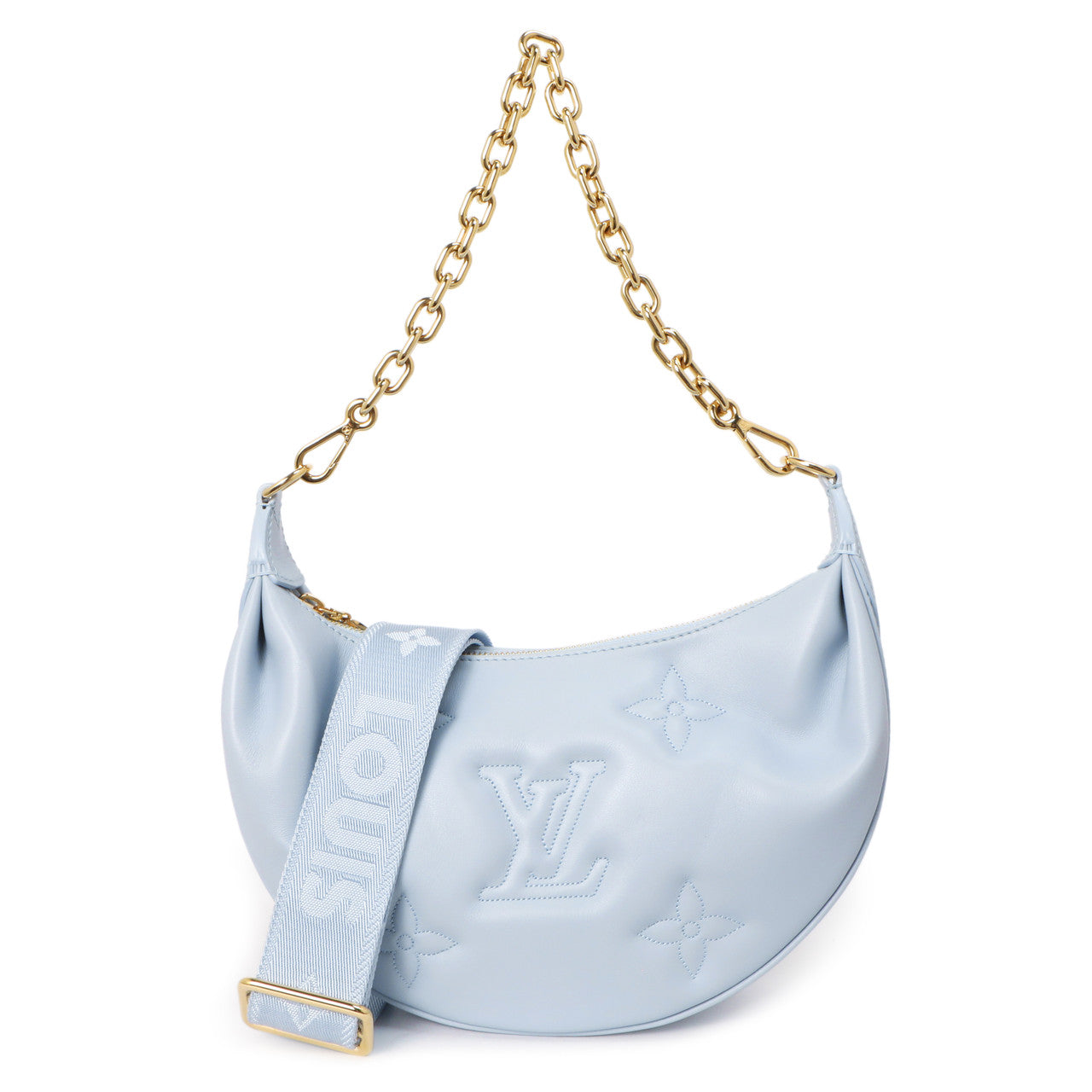 Exclusive Louis Vuitton Blue Glacier Calfskin Over The Moon — Front View
