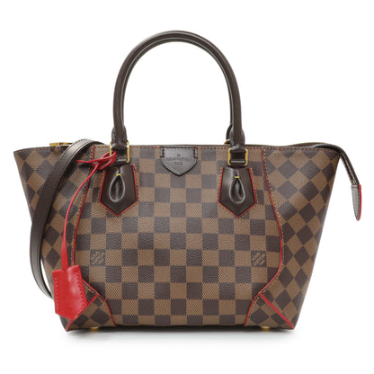 Exclusive Louis Vuitton Cherry Damier Ebene Caissa Tote PM — Front View