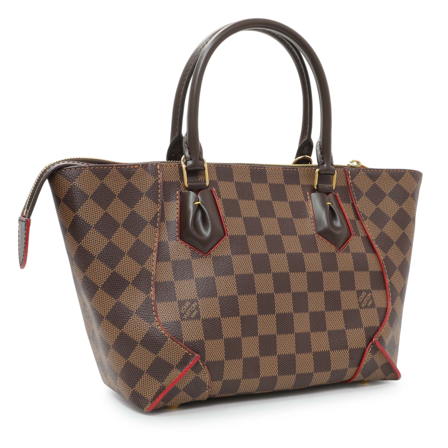Exclusive Louis Vuitton Cherry Damier Ebene Caissa Tote PM — Side View