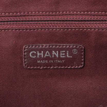 Exclusive Chanel Burgundy Aged Calfskin Portobello Flap — Detail View