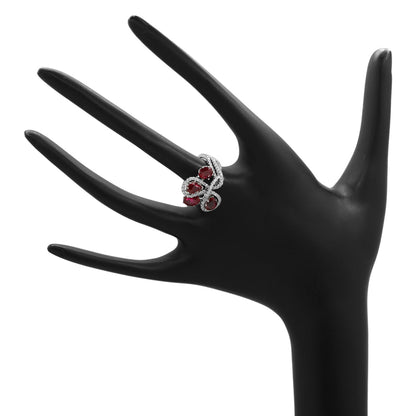 Exclusive 18K White Gold 5.03 Carat Ruby Ring — 4 — Back View