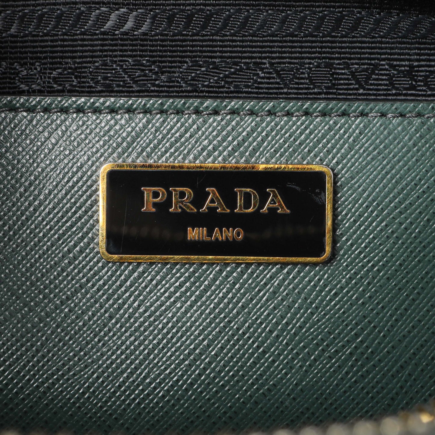 Exclusive Prada Green Saffiano Medium Promenade Tote — Alternate View 9