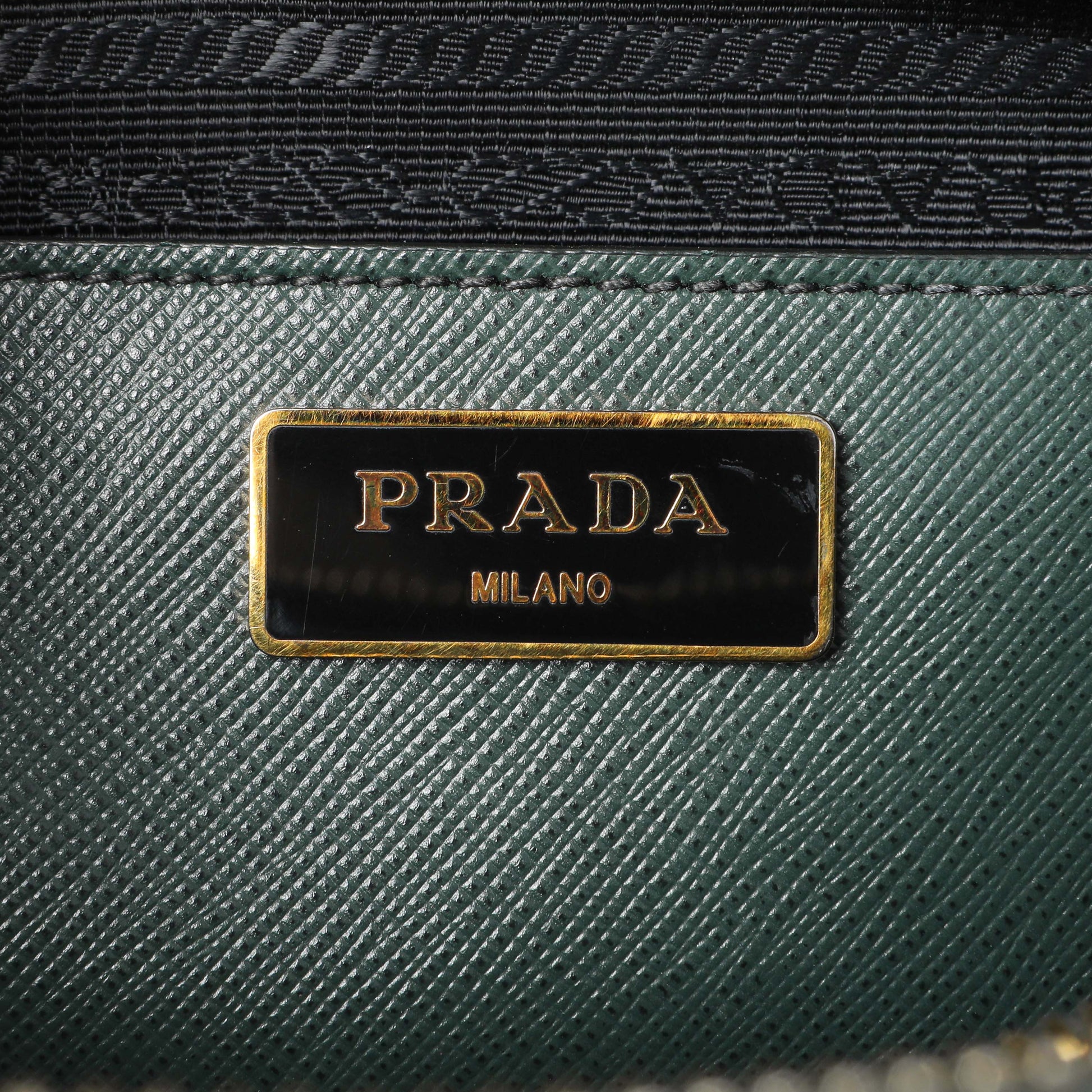 Exclusive Prada Green Saffiano Medium Promenade Tote — Alternate View 9