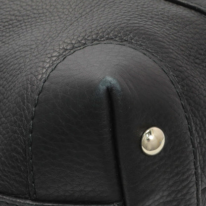 Exclusive Gucci Black Grained Calfskin Medium Web Hobo — Lifestyle View