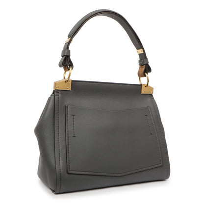 Exclusive Givenchy Storm Grey Calfskin Small Mystic Shoulder Bag — Side View