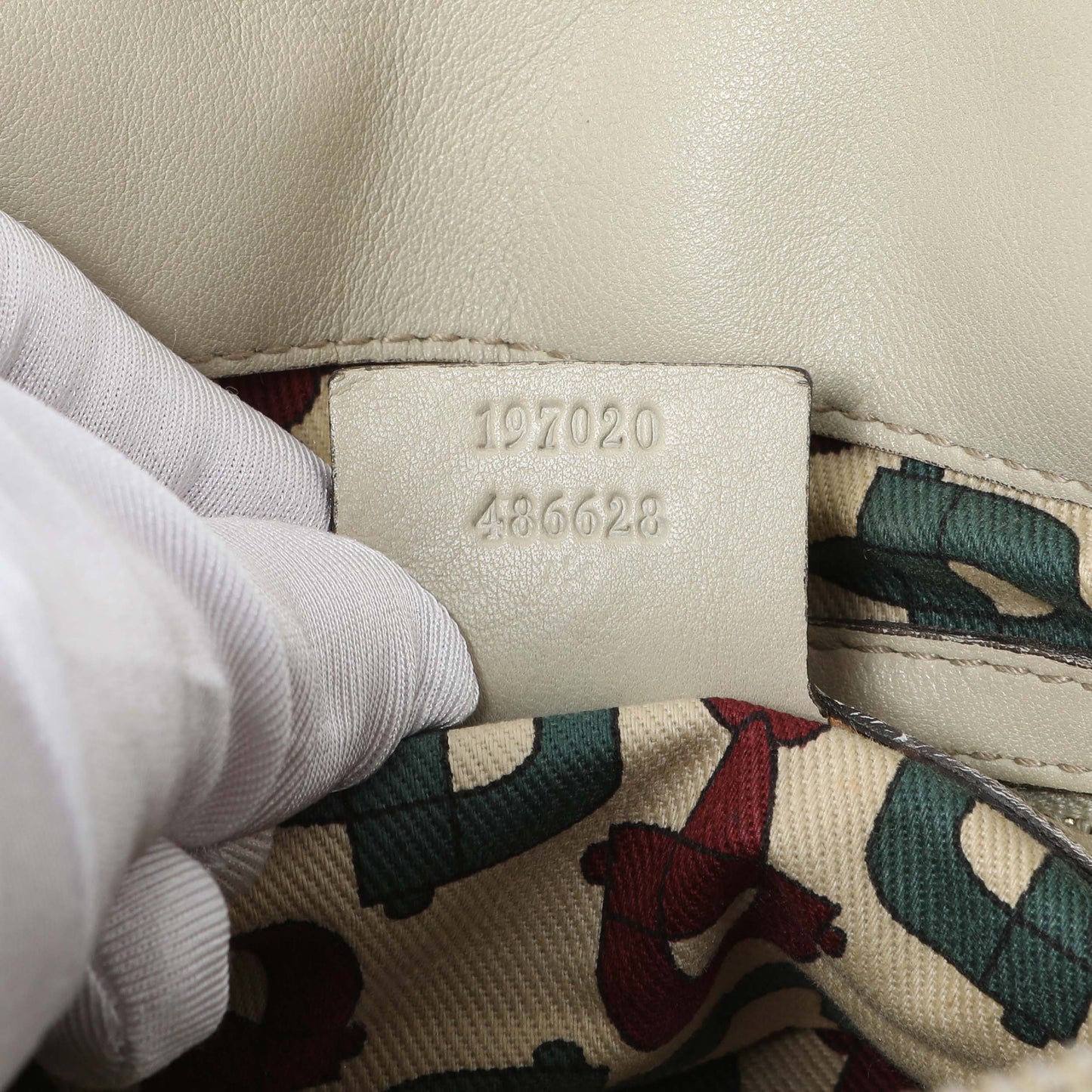 Exclusive Gucci Guccissima Cream Hysteria Handbag — Alternate View 10