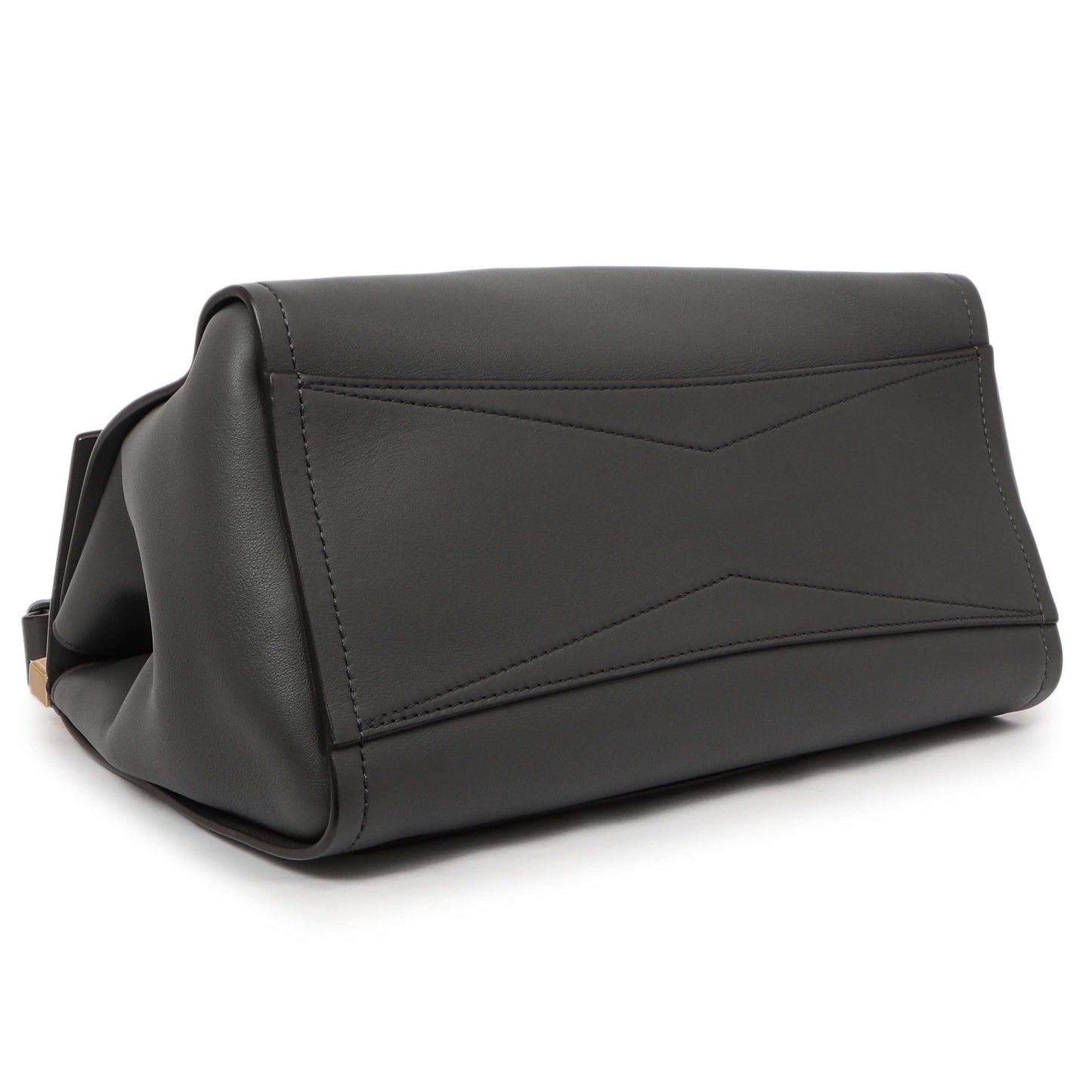 Exclusive Givenchy Storm Grey Calfskin Small Mystic Shoulder Bag — Back View