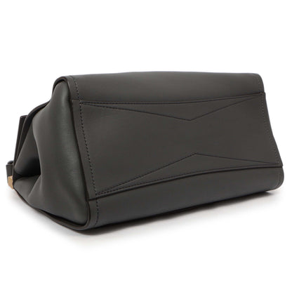 Exclusive Givenchy Storm Grey Calfskin Small Mystic Shoulder Bag — Back View