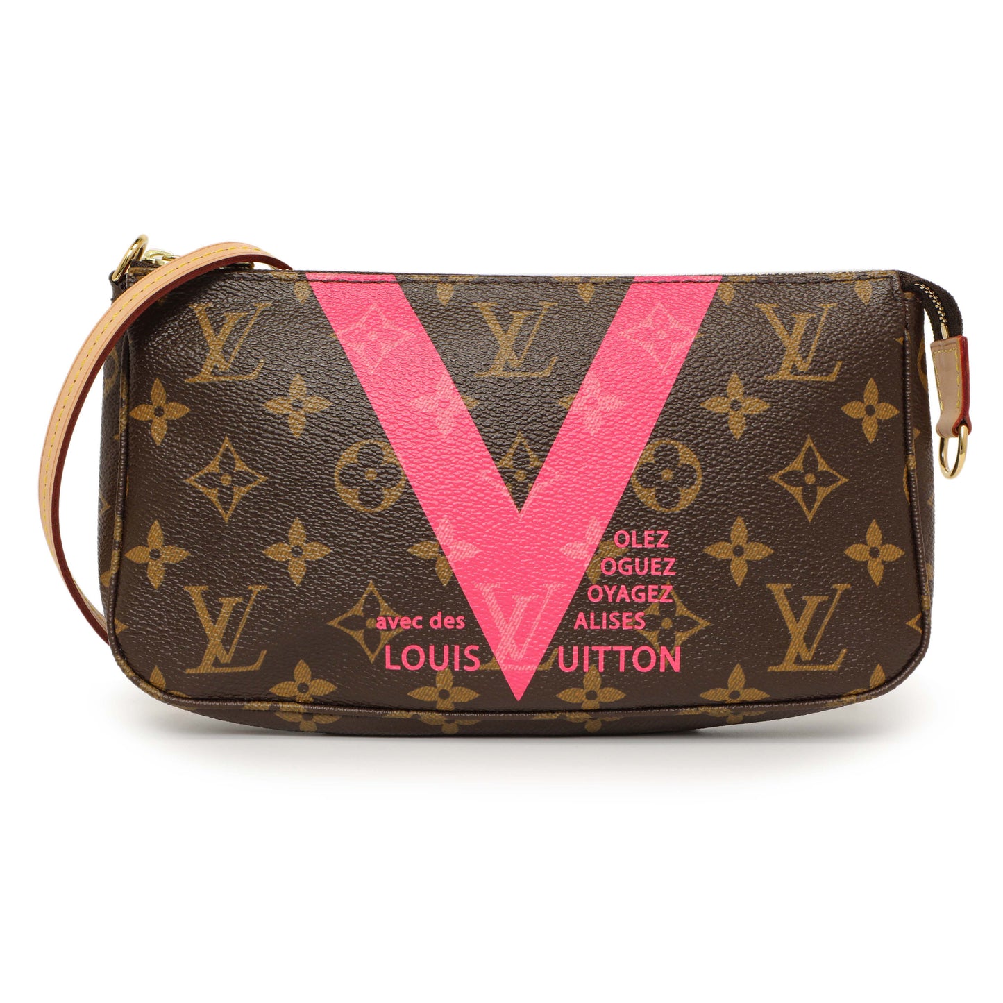 Exclusive Louis Vuitton Monogram Grenade V Pochette Accessories — Front View