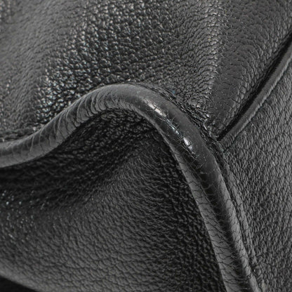 Exclusive Balenciaga Black Chevre Metallic Edge Mini City — Lifestyle View
