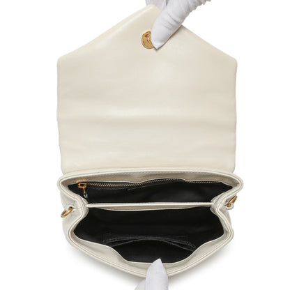 Exclusive Saint Laurent Ivory Calfskin Monogram Toy Loulou Crossbody — Alternate View 8