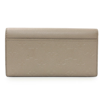 Exclusive Louis Vuitton Tourterelle Empreinte Sarah Wallet — Side View