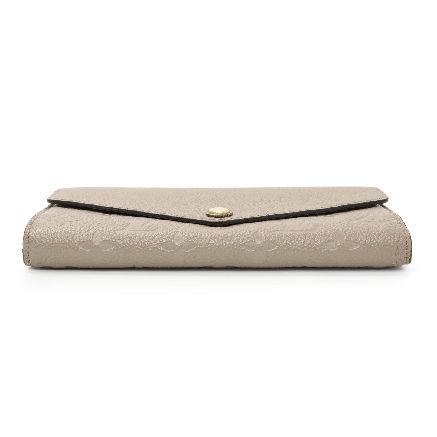 Exclusive Louis Vuitton Tourterelle Empreinte Sarah Wallet — Back View