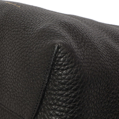 Exclusive Mansur Gavriel Black Tumbled Calfskin Bucket Bag — Detail View