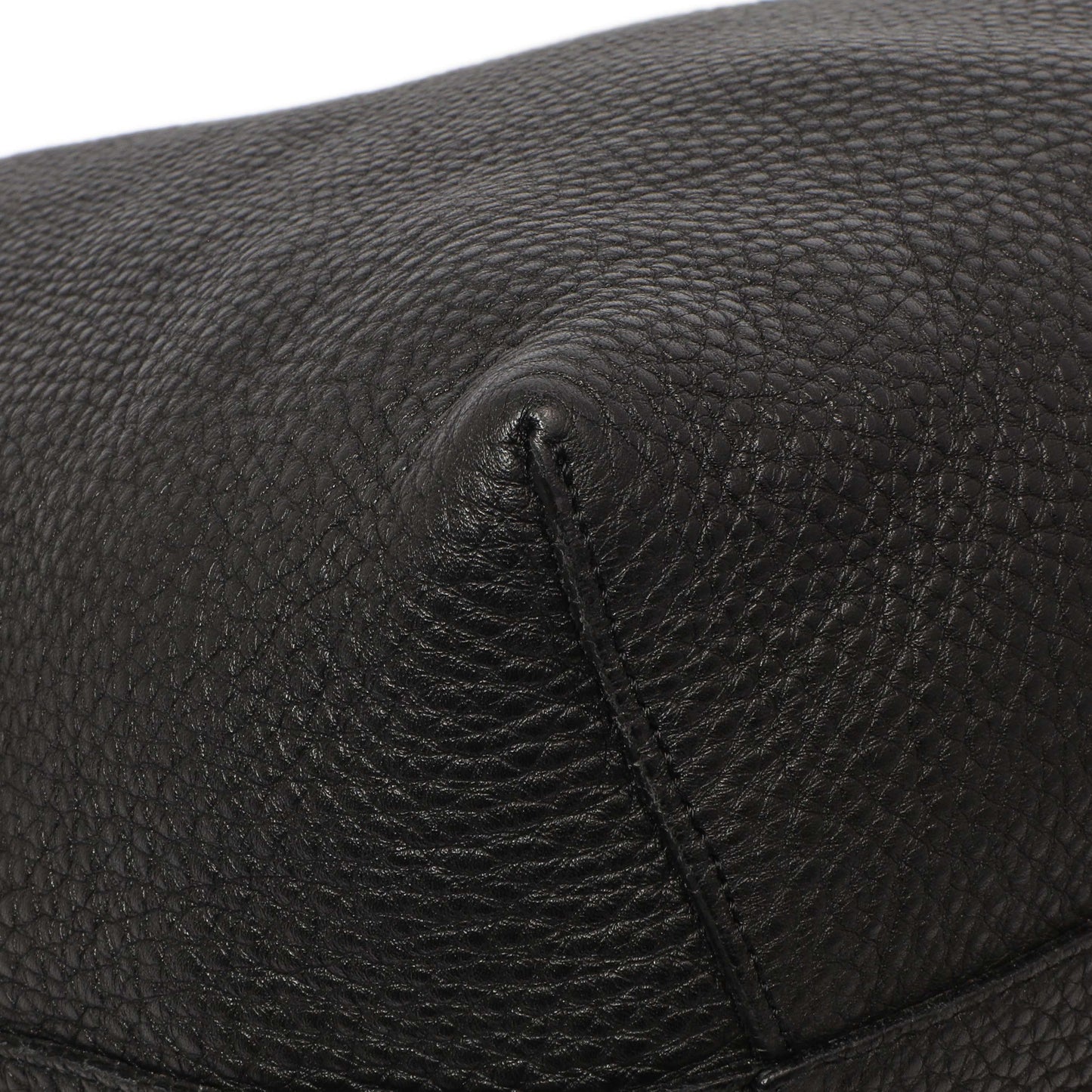 Exclusive Mansur Gavriel Black Tumbled Calfskin Bucket Bag — Lifestyle View