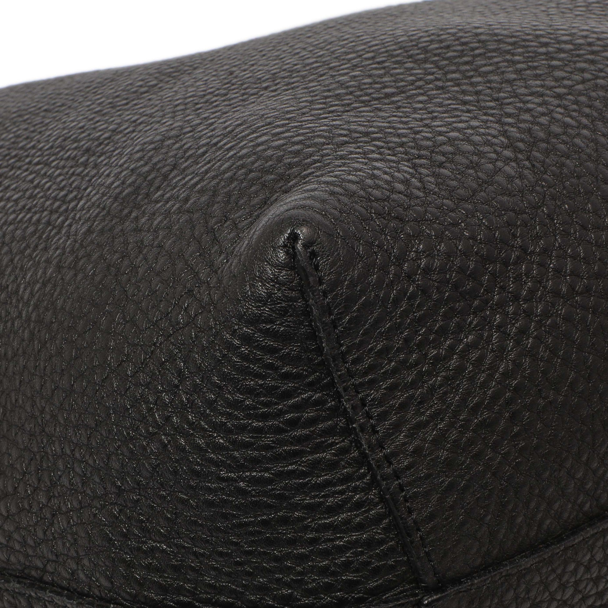 Exclusive Mansur Gavriel Black Tumbled Calfskin Bucket Bag — Lifestyle View