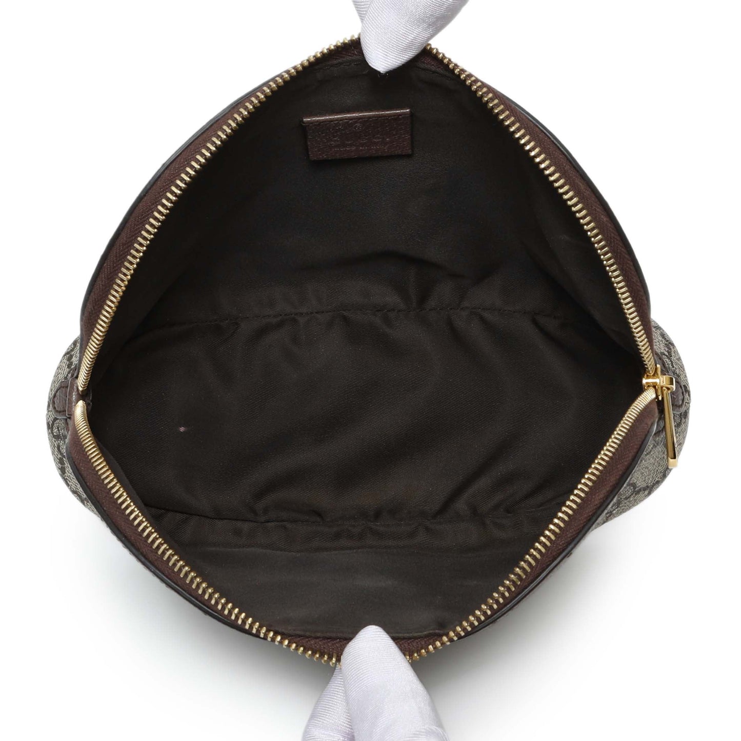 Exclusive Gucci GG Supreme Monogram Ophidia Cosmetic Case — Top View