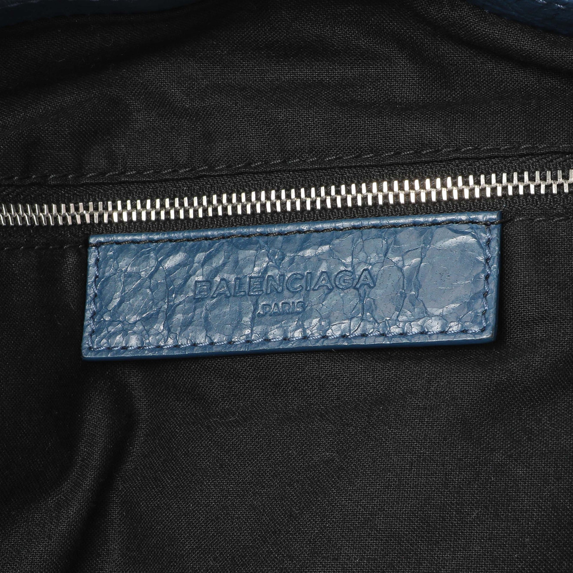 Exclusive Balenciaga Bleu Profond Lambskin Classic Hardware XL City — Alternate View 9