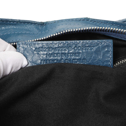 Exclusive Balenciaga Bleu Profond Lambskin Classic Hardware XL City — Alternate View 10