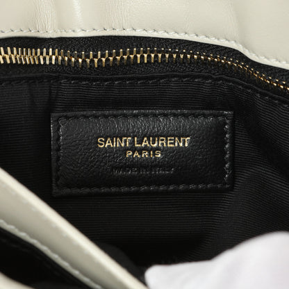 Exclusive Saint Laurent Ivory Calfskin Monogram Toy Loulou Crossbody — Alternate View 9