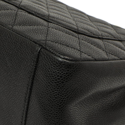 Exclusive Chanel Black Quilted Caviar Grand Shopping Tote GST — Alternate View 7