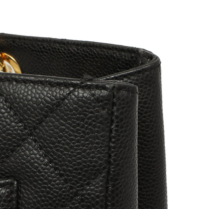 Exclusive Chanel Black Quilted Caviar Grand Shopping Tote GST — Alternate View 12