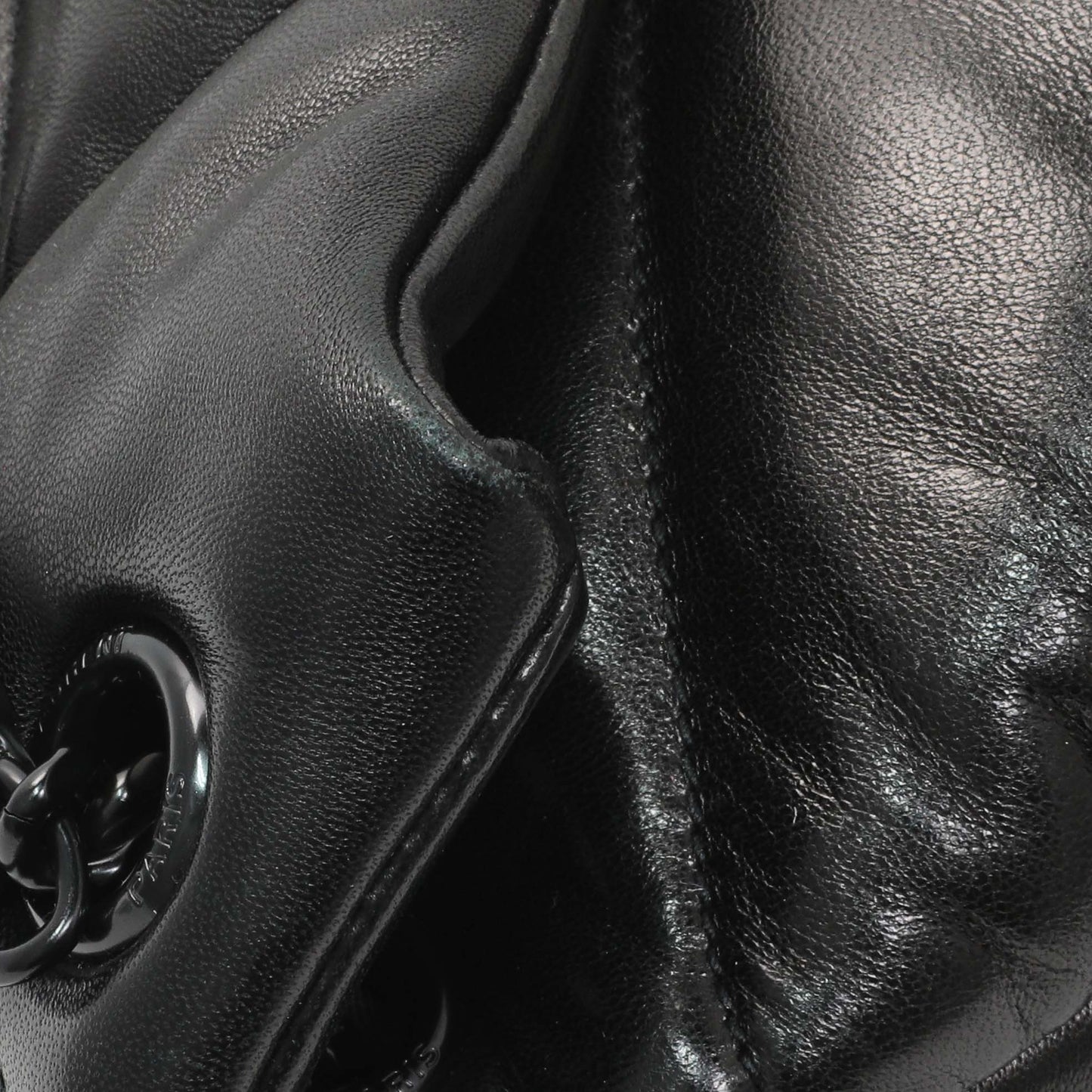 Exclusive Saint Laurent  Black Lambskin Small Loulou Puffer — Alternate View 11